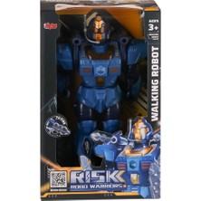 NW NessiWorld DF-6051 Işıklı ve Müzikli Roket Atan Robot- Vardem Oyuncak