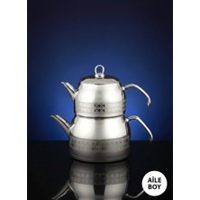 Faralya Home Sude Satenli Metal Saplı Aile Boy Çaydanlık 1,45 Lt / 2,90 Lt