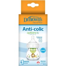 NW NessiWorld Geniş Ağız Anti Kolik Options+ Cam Biberon 60 ml