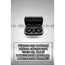 Kablosuz Bluetooth Kulaklık ve Kordon Hediyeli Akıllı Saat Nabız Ölçer Uzun Pil Ömrü