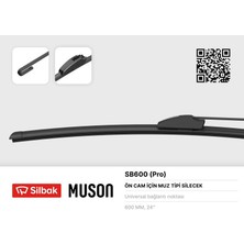 Silbak Storozal Silecek Süpürgesi 600MM Muz Tipi Üniversal