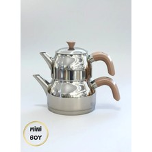 Faralya Home Sude Bakalit Saplı Mini Boy Çaydanlık 0,75 Lt-1,20 Lt
