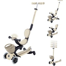 NW NessiWorld Globber Go Up Baby 360 Işıklı Scooter Koyu Bej