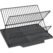 SHC4200 Nelia Siyah Bulaşık Altlığı ve Süzgeç