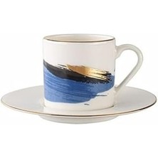 SHC4200 Porland Dash Desen2 Tabaklı Kahve Fincanı 90CC