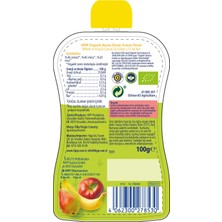 NW NessiWorld Organik Muzlu Elmalı Armutlu Meyve Püresi 100 gr