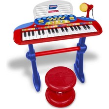 NW NessiWorld 33740 Müzik Set 37TUŞ Ayaklı Org Mikrofon Tabure Işıklı