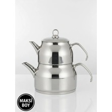 Faralya Home Sude Metal Saplı Maksi Boy Çaydanlık 2,15 Lt / 3,95 Lt