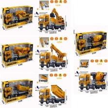 NW NessiWorld KLX800-248 Sürtmeli Işıklı Müzikli 1:24 Kazıcı Taşıyan Tır -Adet Fiyatıdır