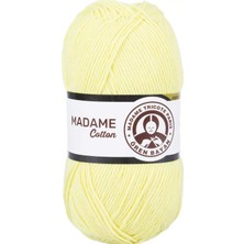 İsmiyle Al 1 Adet Madame Cotton El Örgü Ipi Yünü 100 gr 006 Açık Sarı