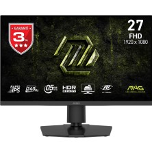 MSI Msı 27 Mag 272PF X24 1920X1080 (Fhd) 16:9 Flat Rapıd IPS 240Hz 0.5ms (Gtg) Adaptıve-Sync Pıvot Gamıng Monıtor