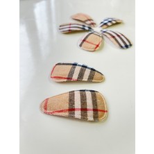 Joinkidz London Serisi Ekose Çıtçıtlı Toka 2'li