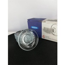 İsmiyle Al Çay Tabağı 6'lı Underline Cam ROYALEKS-RYG3009