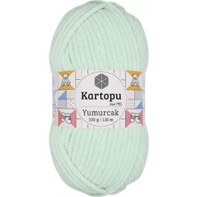 İsmiyle Al 1 Adet Yumurcak Kadife El Örgü Ipi Su Yeşili K560