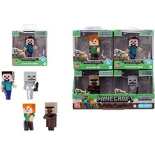 LTG Nova Mey Ithalat® 9385138300W04 Minecraft Figures 2 5 Wave 4die-Cast Pop-Culture Collectible(Belirtilen
