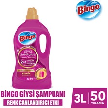 Bingo Giysi Şampuanı 2ın1 Renk Canlandırıcı Etki 3L