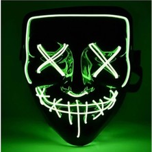 LED Işıklı Yeşil Maske