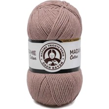 İsmiyle Al 1 Adet Madame Cotton El Örgü Ipi Yünü 100 gr 057 Açık Kahve