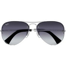Ray-Ban RB3449 003/8G 59 Erkek Güneş Gözlüğü Metal Çerçeve Gri Renk Organik Cam ile Şık Tasarım