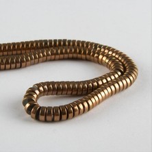 Zero Land Storozal Hematit Rondela Disk Taşı 6 Mm-Mavi