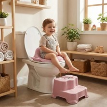 Uslucan Alışveriş Pembe Kulplu Çocuk Klozet Adaptörü