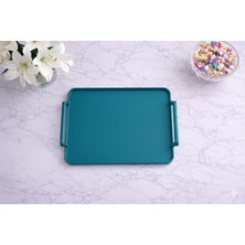 Zucci Home Aurora Eucalyptus Opak Servis Tepsisi | Dayanıklı Sunum Tepsisi - 30X22  cm