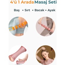 NordHaus 4’ü 1 Arada Masaj Seti Roller, Cilt Sıkılaştırıcı, Masaj Aleti, Masaj Topu