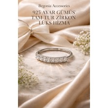 Begonia Accessories 925 Ayar Gümüş Minimal Tam Tur Zirkon Taşlı Halka Hızma Küpe – Alerji Yapmaz, Unisex, Fake Deliksiz Kullanıma Uygun, Zarif & Şık Tasarım, Günlük ve Özel Gün Kombinleri
