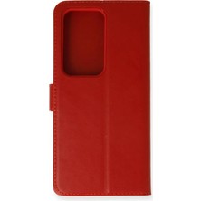 Storozal Newface Samsung Galaxy S20 Ultra Trend S Plus Kapaklı Kılıf - Kırmızı