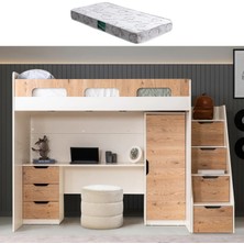 Setay Ranza, Münih Ranza Masa Dolap - Ceviz - 1 Adet Comfort Yatak