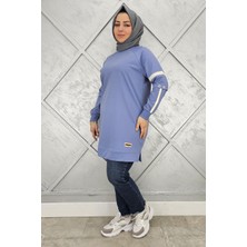 Pys Giyim Kadın Kolları Kuşgözü Aksesuarlı Tesettür Tunik