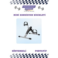 NordHaus El Ayak Mini Kondisyon Bisikleti- Mini Taşınabilir Spor Aleti- Kondisyon Egzersiz Aleti