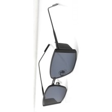 Ayel Aksesuar Retro Güneş Gözlüğü Siyah Dikdörtgen