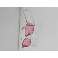 Ayel Aksesuar Pembe Retro Kadın Güneş Gözlüğü UV400