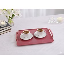 Zucci Home Aurora Berry Opak Servis Tepsisi | Dayanıklı Sunum Tepsisi - 30X22 cm