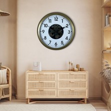 Zentime Eskitme 60 cm Çarklı Klasik Duvar Saati