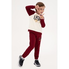 U.s. Polo Assn. Erkek Çocuk Bordo Eşofman Altı 50316602-VR014