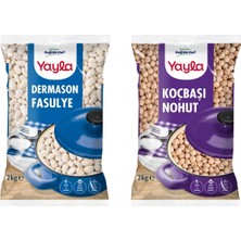 Yayla 2 kg Dermason Fasulye & 2 kg Koçbaşı Nohut Karma Paket