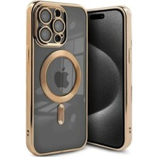 İlk El Grup  Iphone 15 Pro Kılıf Kross Magneticsafe Kapak - Gold