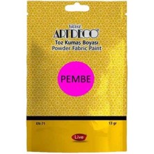 Nova Color Artdeco Toz Kumaş Boyası 13GR Pembe 2 Adet ve 1 Adet Sabitleyici