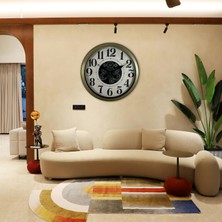 Zentime Retro Prime Classic 60 cm Çarklı Duvar Saati