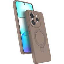 İlk El Grup  Xiamoı Redmi Note 14 4g Regal Magsafe Standlı Kapak - Çöl Titanyum