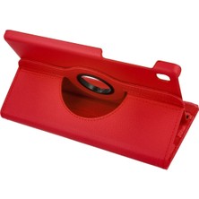 İlk El Grup  Samsung Galaxy T220 Tab A7 Lite 8.7 Kılıf 360 Tablet Deri Kılıf - Kırmızı