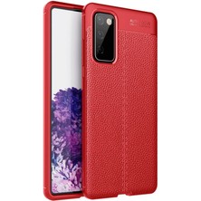 İlk El Grup  Samsung Galaxy S20 Fe Kılıf Auto Focus Kapak - Kırmızı