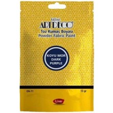 Nova Color Artdeco Toz Kumaş Boyası 13GR Koyu Mor 2 Adet ve 1 Adet Sabitleyici