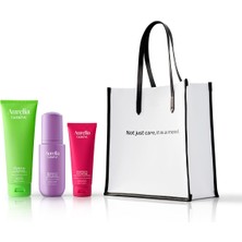 Aurelia Genève The Skin Snack Set With Moodtote - Temizleme Jeli ve Köpüğü & Peeling Içeren Komple Bakım Seti