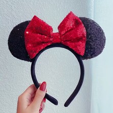 Joinkidz Minnie Mouse Kulaklı Payetli Kız Çocuk Taç