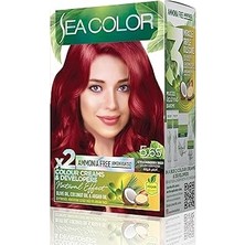 SHC4200 Sea Color Amonyaksız, Vegan, Doğal, Besleyici Kalıcı Saç BOYASI%100 Beyaz Kapama (1 Paket 2 x 50 ml