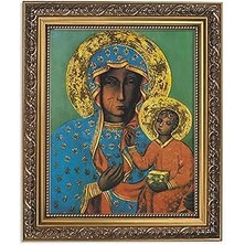 SHC4200 Gerffert Ilham Verici Süslü Altın Çerçeveli Sanat Eseri, 20 x 25 Cm, Çok Renkli