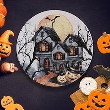 SHC4200 Keramika Halloween Blue Castle Servis Tabağı 26 cm 19952